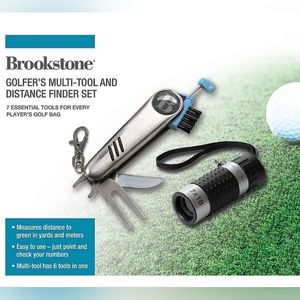 Brookstone Golfer's Multi-Tool and Distance Finder Set